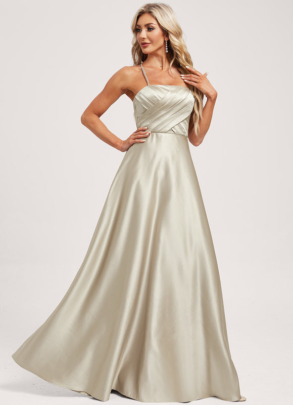 Robe Demoiselle D'Honneur Satinée Ivoire - gallery 1