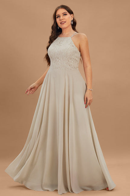 Robe Demoiselle D'Honneur Mousse Poudrée - gallery 9