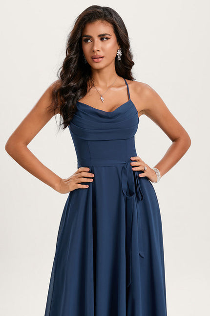 Robe Demoiselle D'Honneur Col V Fluidité - gallery 1