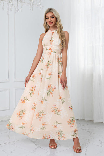 Robe Demoiselle D'Honneur Florale Légère - gallery 8