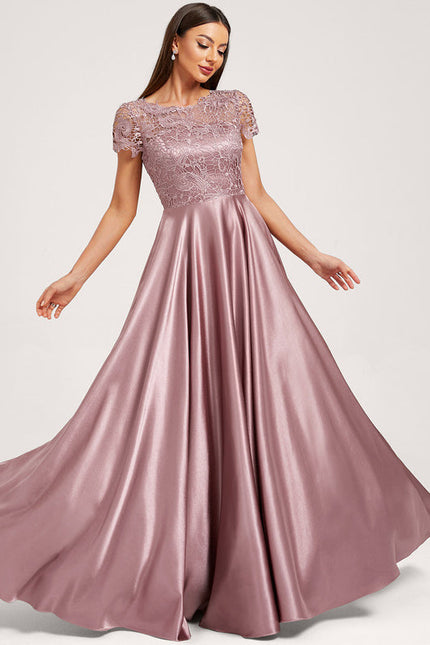 Robe Demoiselle D'Honneur Dentelle Rose - gallery 2