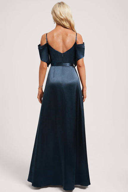 Robe Demoiselle D'Honneur Satin Éclatant - gallery 4