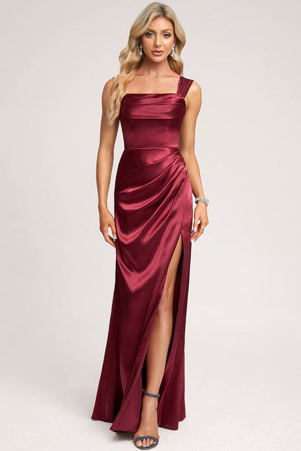 Robe Demoiselle D'Honneur Champagne Satin - gallery 3