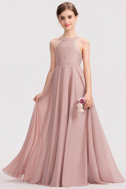 Robe Demoiselle D'Honneur Aérienne Rose