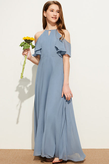 Robe Demoiselle D'Honneur Flottante Prune