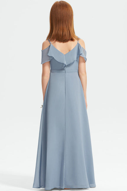 Robe Demoiselle D'Honneur Flottante Cerise - gallery 1