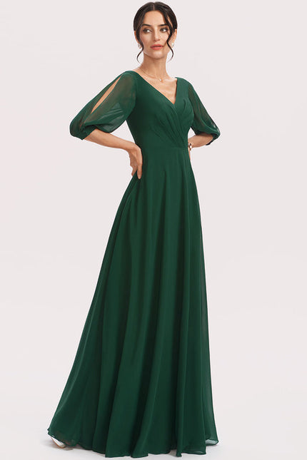 Robe Demoiselle D'Honneur À Volants Rose Pâle - gallery 4