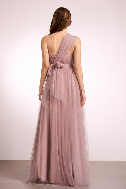 Robe Demoiselle D'Honneur Rose Brumeuse - gallery 6