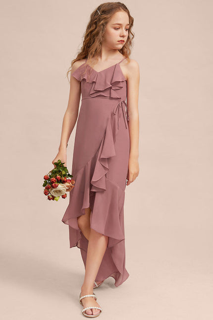 Robe Demoiselle D'Honneur Flottante Rosée - gallery 2