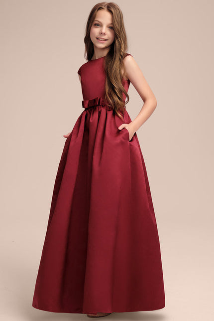 Robe Demoiselle D'Honneur Satinée Junior - gallery 1