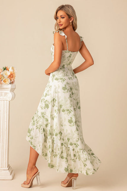 Robe Demoiselle D'Honneur Florale Élégante - gallery 3