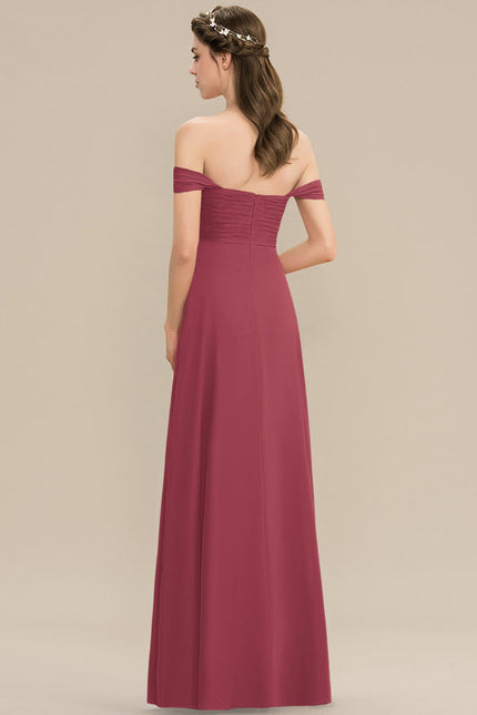 Robe Demoiselle D'Honneur Bordeaux Chic - gallery 5
