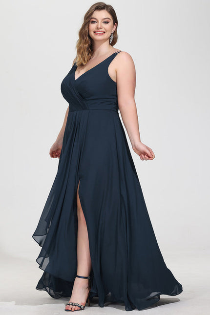 Robe Demoiselle D'Honneur À Volants Rose Pâle - gallery 8