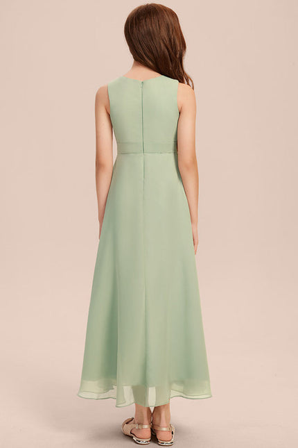 Robe Demoiselle D'Honneur Vert Douceur Flottante - gallery 4
