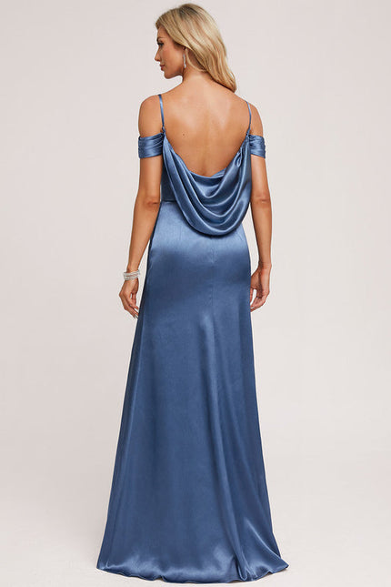 Robe Demoiselle D'Honneur Satin Éclatant - gallery 1