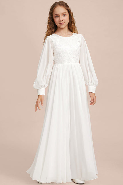 Robe Demoiselle D'Honneur Élégante Enfantine - gallery 4