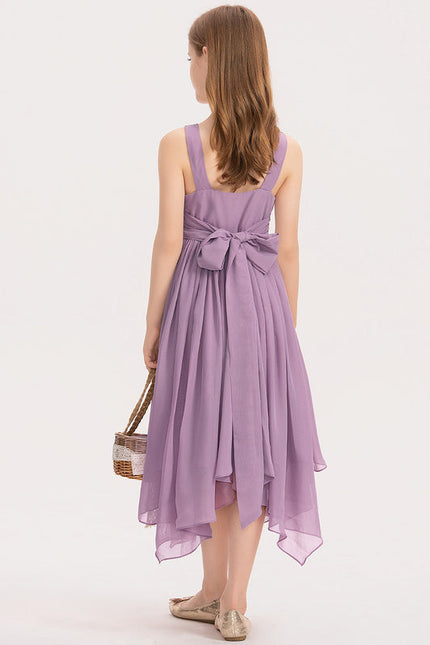 Robe Demoiselle D'Honneur Flottante Lilas - gallery 4