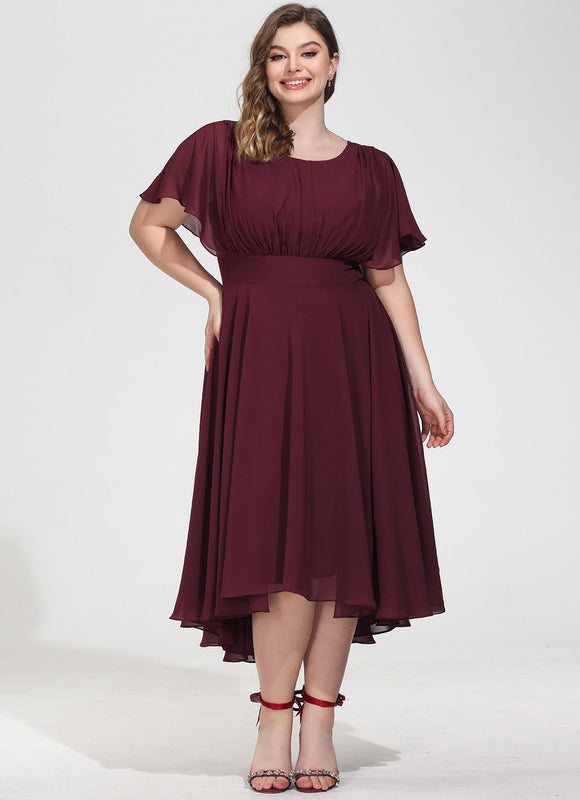 Robe Demoiselle D'Honneur Trapèze Fluidité Élégante - gallery 8