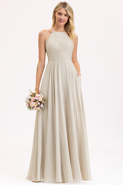 Robe Demoiselle D'Honneur Mousse Poudrée