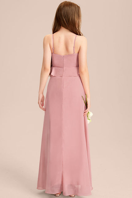 Robe Demoiselle D'Honneur Flottante Prune - gallery 5