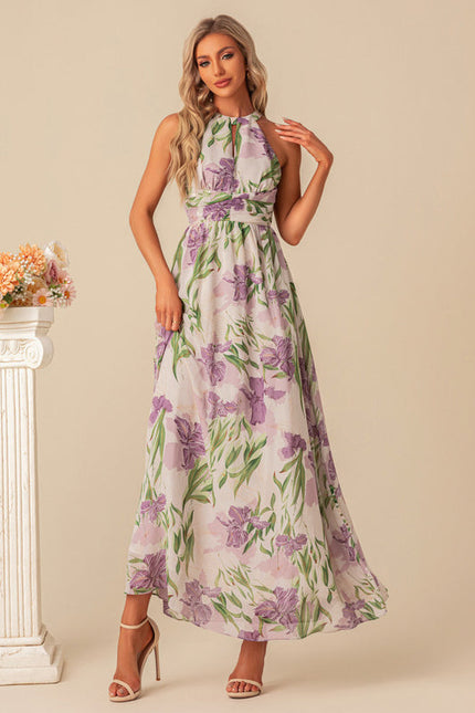 Robe Demoiselle D'Honneur Florale Légère - gallery 1