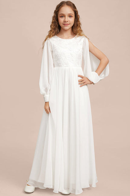 Robe Demoiselle D'Honneur Élégante Enfantine - gallery 5