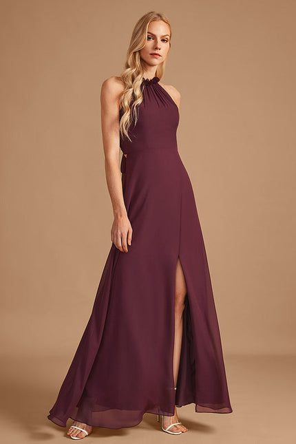 Robe Demoiselle D'Honneur Verte Lueur Flottante - gallery 5