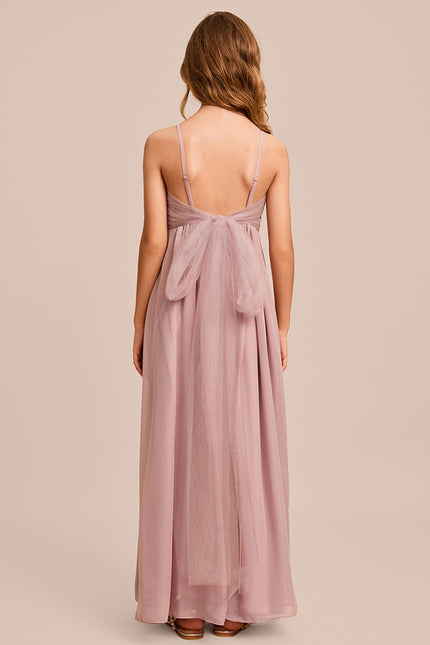 Robe Demoiselle D'Honneur Verte Éthérée - gallery 5