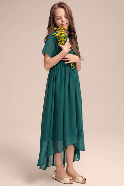 Robe Demoiselle D'Honneur Émeraude Aérienne - gallery 3