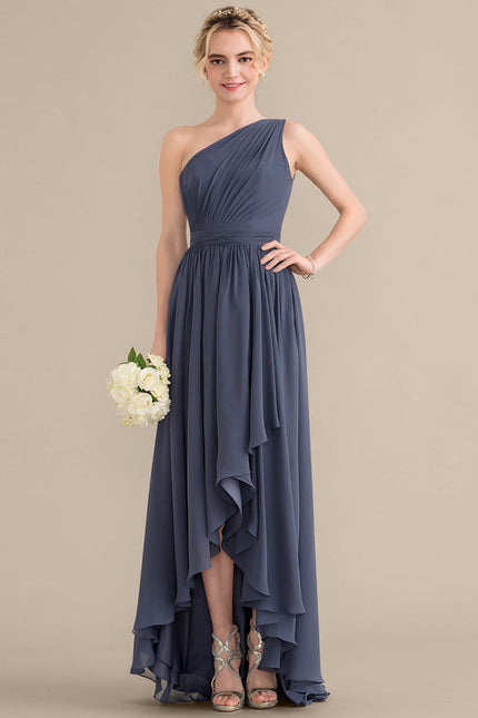 Robe Demoiselle D'Honneur Chiffon Rose - gallery 4