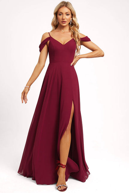 Robe Demoiselle D'Honneur Vaporeuse Rubis - gallery 8