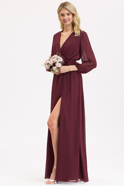 Robe Demoiselle D'Honneur Éclat Bordeaux - gallery 2