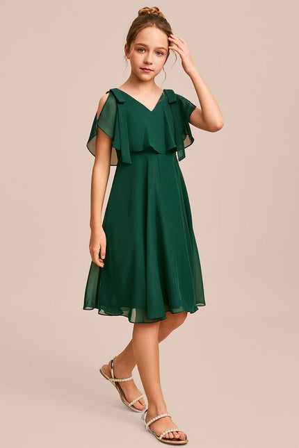 Robe Demoiselle D'Honneur Éclat Vert Éthéré - gallery 5
