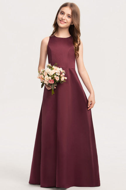 Robe Demoiselle D'Honneur Satin Émeraude - gallery 1