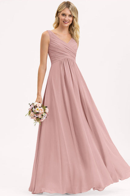 Robe Demoiselle D'Honneur Élégante Bordeaux