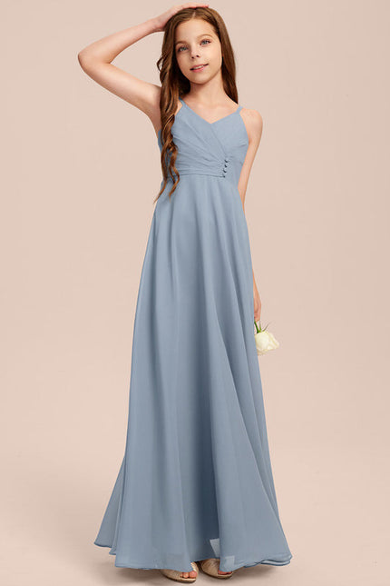 Robe Demoiselle D'Honneur Verte Éthérée - gallery 6