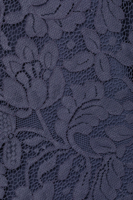 Robe Demoiselle D'Honneur Dentelle Marine - gallery 4