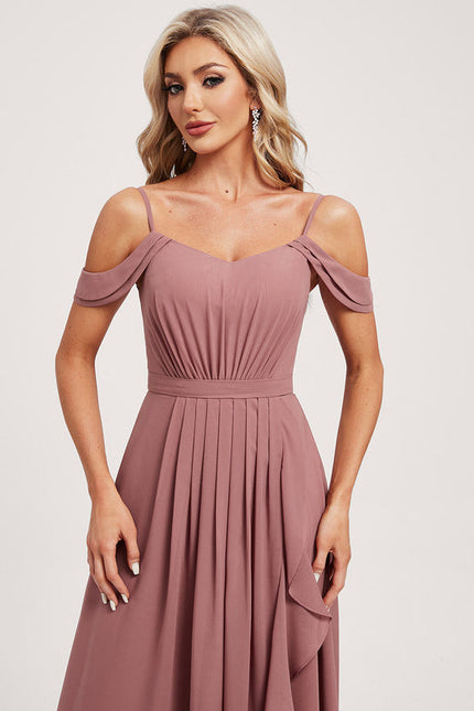 Robe Demoiselle D'Honneur Éthérée Rose - gallery 3