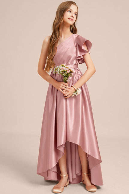 Robe Demoiselle D'Honneur Satin Lilas Chic - gallery 2