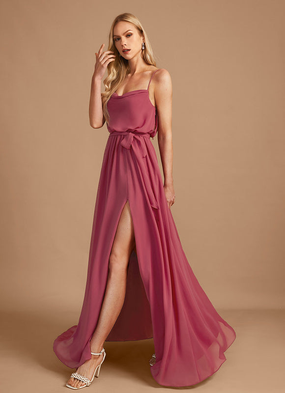 Robe Demoiselle D'Honneur Col V Fluidité - gallery 3