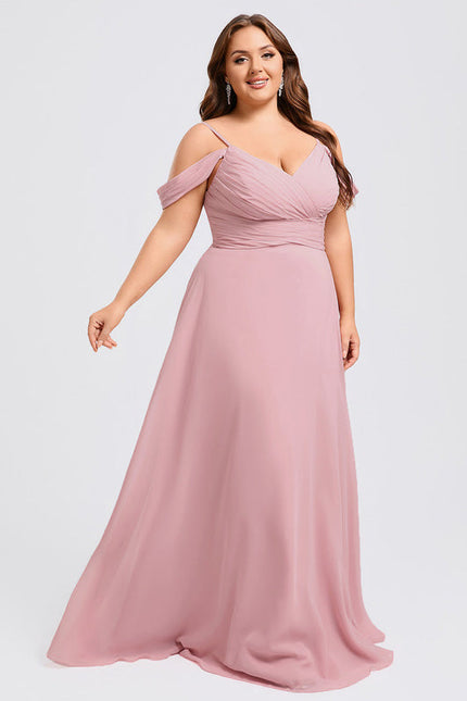 Robe Demoiselle D'Honneur Fluide Beige - gallery 8