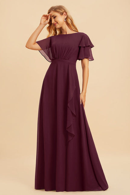 Robe Demoiselle D'Honneur Émeraude Fluide - gallery 1