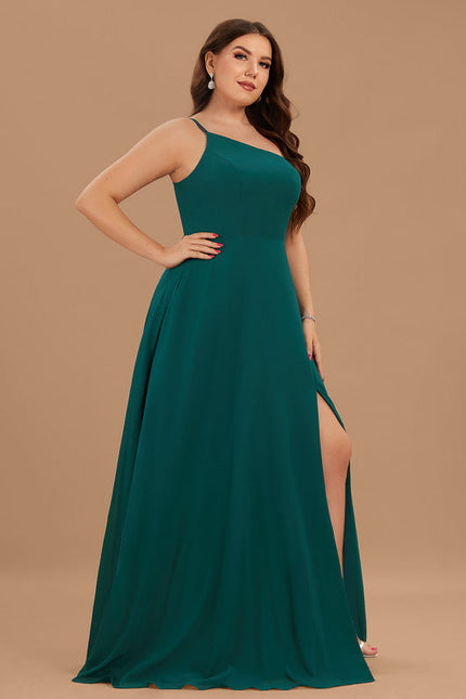 Robe Demoiselle D'Honneur Asymétrique Bordeaux - gallery 8