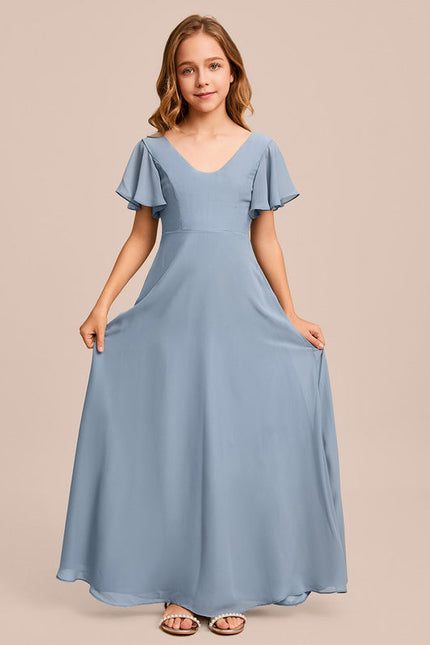 Robe Demoiselle D'Honneur Verte Éthérée