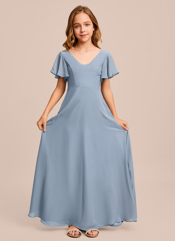 Robe Demoiselle D'Honneur Verte Éthérée