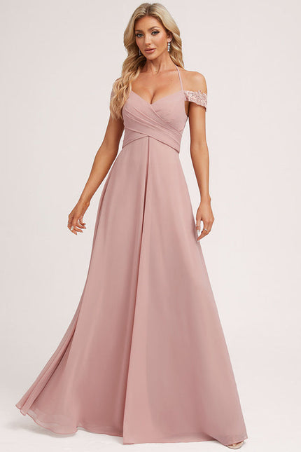 Robe Demoiselle D'Honneur Élégante Douce - gallery 1