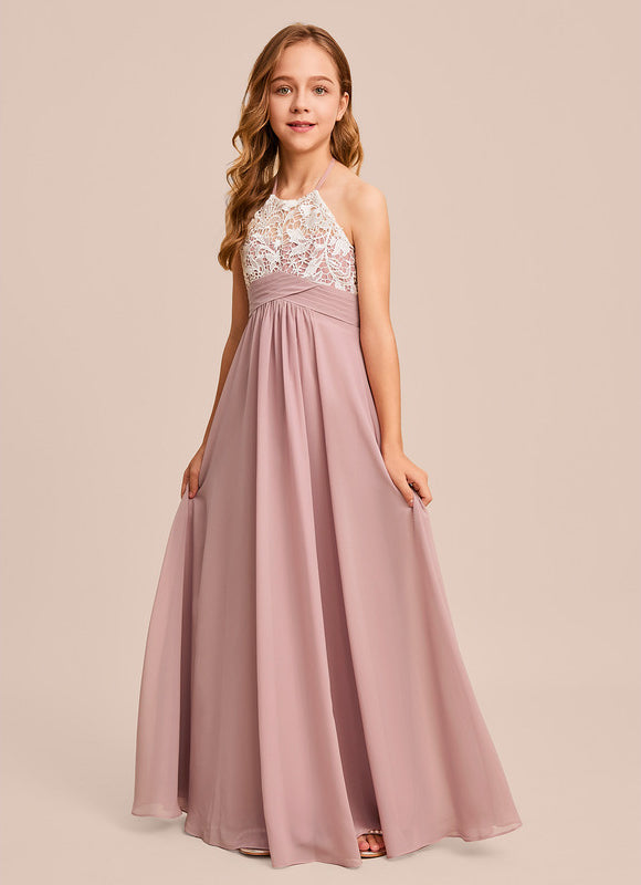 Robe Demoiselle D'Honneur Aérienne Rose - gallery 4