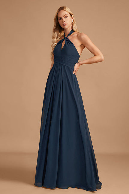 Robe Demoiselle D'Honneur Mousseline Éthérée