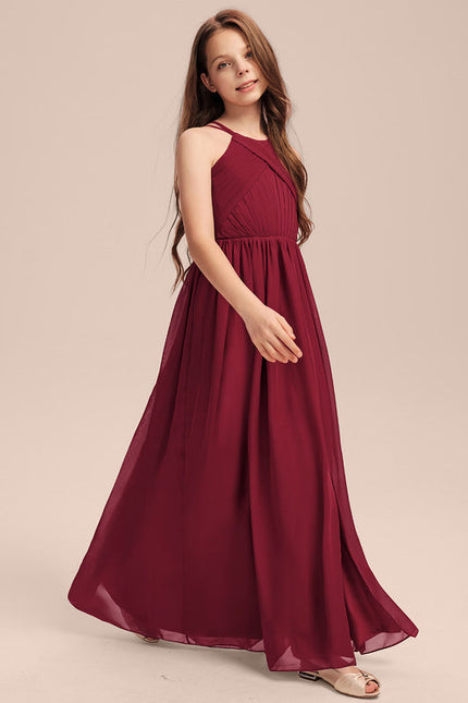 Robe Demoiselle D'Honneur Rouge Élégant Longueur - gallery 4