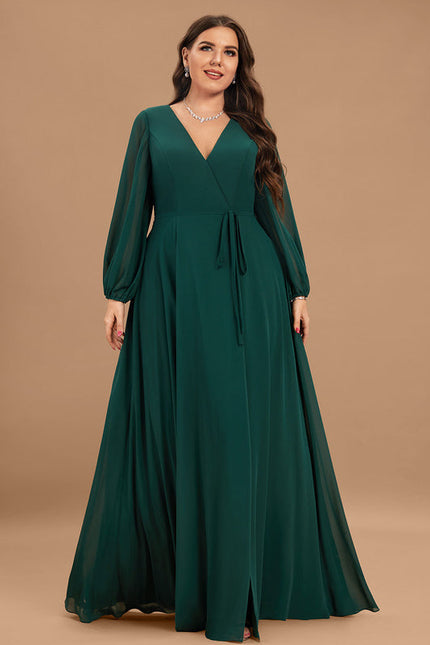 Robe Demoiselle D'Honneur Mousseline Beige - gallery 5